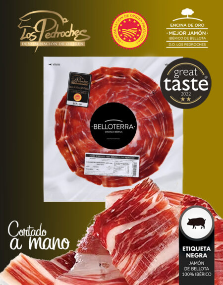 Jamón de Bellota 100% Ibérico D.O.P. Los Pedroches (Cortado a Mano 80g)