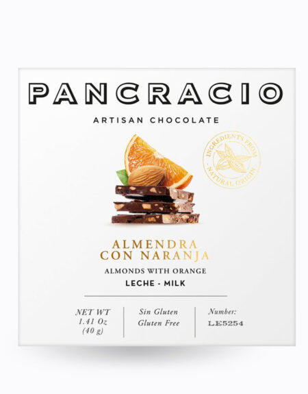 Tableta mini Macadamia con naranja PANCRACIO 45g