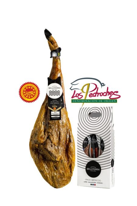 Jamón Bellota DOP + Pack Embutidos Bellota 100% Ibéricos