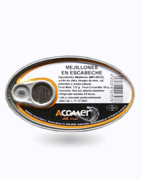 Mejillones en escabeche 112g Anchoas de Santoña