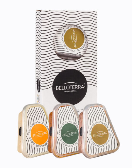 Estuche surtido Cremas Ibéricas (Jamón, Lomo y Queso) envases de 180 g